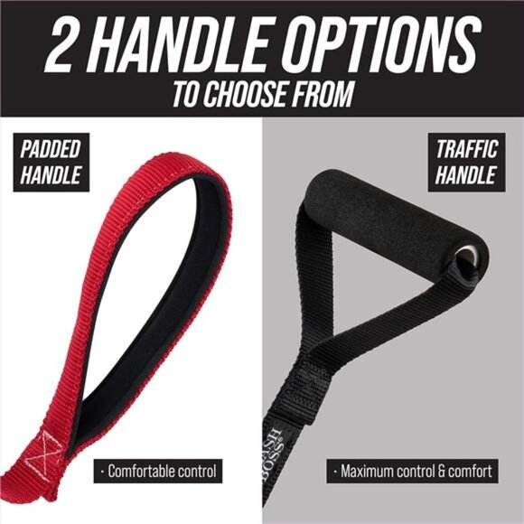Leash Boss Short Dog Leash With Padded Traffic Handle for Training and Walking - Picture 3 of 8